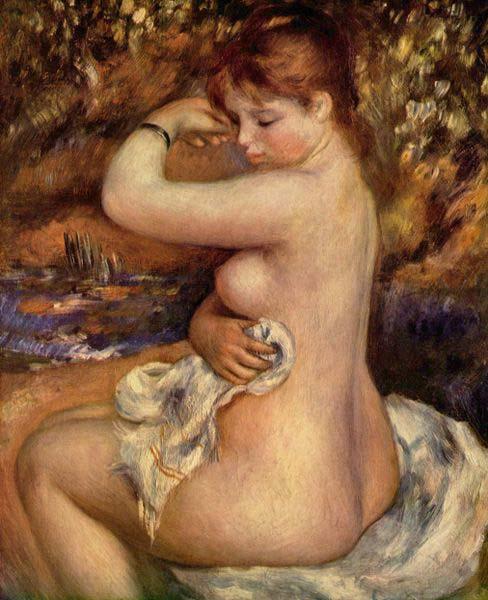 Pierre-Auguste Renoir After The Bath, oil painting picture